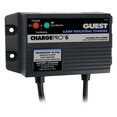 Guest 6A/12V 1 Bank 120V Input On-Board Battery Charger 28106
